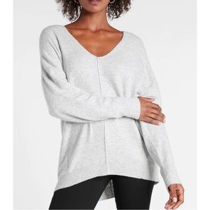 EXPRESS Seamed V-Neck Oversized Sweater